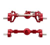 Compatible avec MN99S pour MN D90 D91 D96 pour MN98 MN45 1/12 RC Pièces De Mise À Niveau De Voiture CNC Jeu D'essieux De Portail Avant Et Arrière en Métal Pièces détachées RC(Red,1 Set)