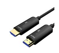 Compatible Avec MOSHOU, Câble HDMI 2.1 À Fibre Optique 8K 8K 60 Hz 4K 120 Hz 48 Gbps Ultra Haute Vitesse Dynamic HDR HDCP 2.2 & 2.3 EARC For PS5 RTX4080.(Pro Max Version,15m(49.21 ft))