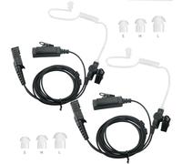 Compatible avec Motorola XPR 3500e XPR 3300e Oreillette radio avec micro pour XPR 3300, XPR 3500, XPR3300e, XPR3500e, XPR3300, XPR3500, XPR 3000e (lot de 2)