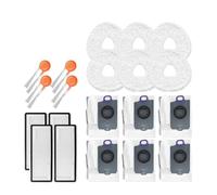 Compatible Avec Narwal Les Accessoires For Aspirateur Robot Freo X10 Pro | Kit de pièces de rechange, brosse latérale principale, filtre, sacs à poussière, tampons de vadrouille, entretien des(20PCS)