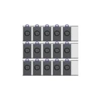 Compatible Avec Narwal Les Pièces Principales Des Accessoires Flow. | Sac à poussière rouleau brosse latérale sac à poussière filtre vadrouille tampons en tissu remplacement de rechange(15pcs)