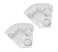 Compatible avec Nespresso, compatible avec Vertuo, 200 capsules de café jetables de 62 mm, feuilles d'aluminium, mousse crème, autocollant for couvercle de filtre à café