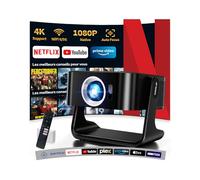 [Compatible avec Netflix, 4k 1080P] Projecteur Portable Compatible WiFi 6 Et Bluetooth 5.4, Capable D'Autofocus Et De Correction Mini Projecteur pour Mobile/Outdoor/Home CinéMa