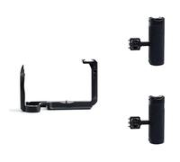 Compatible avec Nikon Z50II - Cage de Protection métallique for Microphone avec Fixation Rapide et Cadre d'extension.(Kit3 Black-2MiniGrip)