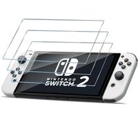 Compatible Avec Nintendo Switch 2 Verre Tremp¿¿, 3 Pi¿¿Ces 9h Duret¿¿ Protection ¿¿Cran, Ultra Hd, Sans Bulles, Anti-Rayure, Film Protection D'¿¿Cran Pour Nintendo Switch 2 - Transparent