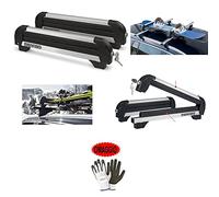 Compatible avec Nissan Juke Porte-Skis en Aluminium pour Porte-Skis DE Voiture avec 4 Paires DE Skis OU 2 Snowboards Porte-Skis HOMOLOGUÉS MENABO