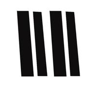 Compatible Avec Nissan Pour Frontier Pour Navara Pour NP300 2018-2021 Autocollants Décoratifs Noirs Brillants Piliers Voiture Garniture Montant B Vitre