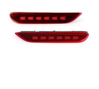 Compatible Avec Nissan Pour Rogue Pour X-trail 2013 2014 2015 2016 Feux De Réflecteur De Frein De Pare-chocs Arrière Feux De Clignotant Dynamique Feux Réflecteur Pare-chocs(2)