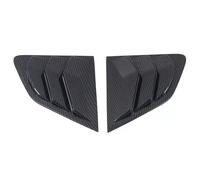 Compatible avec Nissan Rogue Sport 2017-2021 Qashqai J11 2014-2021 Fenêtre de persienne arrière de Voiture Couvercle de volet latéral Garniture Autocollant Vent Scoop Carbone