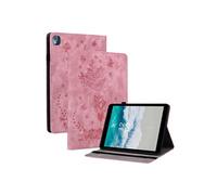 Compatible avec Nokia T10 Étui de tablette intelligente multifonctionnelle en cuir mortel avec support et emplacement pour carte-Or rose Or rose