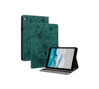 Compatible avec Nokia T10 Étui de tablette intelligente multifonctionnelle en cuir mortel avec support et emplacement pour carte-Vert Vert