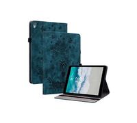 Compatible avec Nokia T10 Étui de tablette intelligente multifonctionnelle en cuir mortel avec support et emplacement pour carte-Bleu Bleu