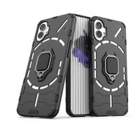 Compatible avec Nothing Phone 1 Coque, Anneau de Support Téléphone Voiture Magnétique Bague 360 Étui de Protection (Noir)