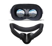 Compatible avec Oculus Quest 2 - Support d'interface de visage VR avec nez bloquant la lumière, coussinet de protection en mousse respirante pour Meta Quest 2, coussin facial confortable