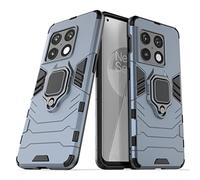 Compatible avec OnePlus 10 Pro Coque, Anneau de Support Téléphone Voiture Magnétique Bague 360 Étui de Protection (Bleu Marine)