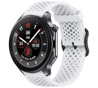 Compatible avec OnePlus Watch 2R, bracelet en silicone de 22 mm avec boucle en métal, compatible avec OnePlus Watch 2 46 mm/2R/1 Smart Watch (blanc, bracelet de 22 mm)