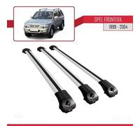 Compatible Avec Opel Frontera 1999-2004 Barres De Toit Ace-1 Railing Porte-Bagages De Voiture 3 Barras Gris