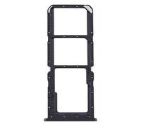 Compatible avec OPPO A32 / A53 4G / A33 2020 / A53s / A11s PDVM00 Chariot plateau de tray porte carte SIM 1+ carte SIM 2 + support slot coulissant logement mémoire micro sd card (Noir)