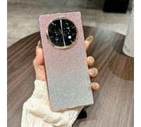 Compatible avec Oppo Find N5 2025 - Coque à paillettes pour filles et femmes - Cadre en polycarbonate résistant aux chocs pour Find N5 (rose)