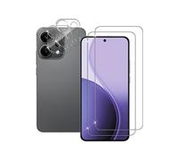 Compatible avec Oppo Reno14 5G/Reno 14 5G - 4 Films vitre verre trempé 2 pour écran et 2 pour l'objectif caméra arrière