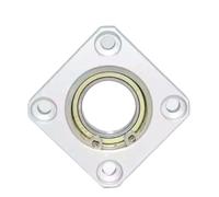 Compatible avec palier simple à bride carrée, ensemble de siège de palier à montage direct avec bague de blocage(6204ZZ-20-20)