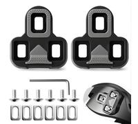 Compatible avec Pédales Look Keo, 3-Holes Grip Blade 2 Max Carbon Cleats, Set d'Accessoires pour Vélo, Maintien Securisé et Design Flexible pour Vélo de Route et MTB, Inclus 6 Plaques de Pédales Compa