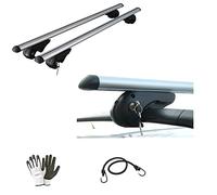 Compatible avec Peugeot 2008 année 2017 Barres de toit pour voiture 120 cm Barre en aluminium pour voiture avec rails non fixés entièrement au toit.
