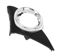 Compatible avec Peugeot pour 207 pour Sport 2006 2007 2008 2009 Grille de feu de brouillard avant chromée Cadre de grille 7452HW Couverture de feu de brouillard