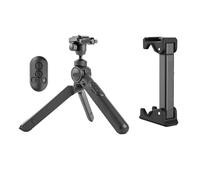 Compatible avec PGYTECH, MANTISPOD 2.0 Bluetooth Mini caméra Vlogging Trépied, 6 Modes Petit Support de Poche DSLR Flexible de Voyage avec télécommande(Kit with Holder)