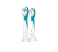 Compatible Avec Philips, Tête De Brosse À Dents Électrique For Enfants, Mini Tête De Brosse De Rechange, 2 Pièces, Compatible Avec Le Modèle HX63X2(HX6032 for 4yr kids)