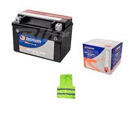 Compatible avec Piaggio 50 Zip 2007 4T Batterie YTX9-BS Technium BTX9-BS 8 ampères 12 volts prêtes à l'emploi et charge spécifique 150 x 87 x 105 mm