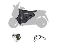 Compatible avec Piaggio Medley 125 ABS SP.ED.2 série 2020 20 couvre-jambes R214-X Termoscud Tucano Urbano spécifique pour scooter, couverture thermique imperméable intérieur en simili cuir extérieur