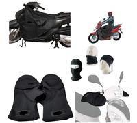 Compatible avec Piaggio MP3 300 Couvre-Jambes Tablier Impermeable Couverture Thermique+Couvre-Main en NÉOPRÈNE Universel pour Scooter Pluie ET ??Froid