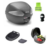 Compatible avec Piaggio MP3 LT 500 i.e. Business Top Case pour Moto Scooter B29NT2 Caisse B29 Tech 29 litres Coffre Comprenant Plaque ET KIT DE Fixation AU Porte-Bagages ARRIÈRE