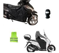 Compatible avec Piaggio MP3 YOURBAN 300 i.e. LT Couvre-Jambe en Polaire IMPERMÉABLE Couverture Thermique pour Scooter ET MAXISCOOTER Tablier DE Poitrine avec Fourrure SYNTHÉTIQUE
