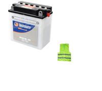Compatible avec Piaggio Vespa LXV 2T 50 ANNÉE 2006 al 2010 Batterie YB9-B TECNIUM BB9-B FOURNIE COMPLÈTE pour Moto Scooter Utilisation 9 AMPÈRES 12 Volts 135X75X139MM Batteries