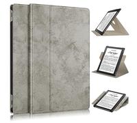 Compatible avec PocketBook PB970 Antichoc Smart Tablet Cover Case, 360° Multi-View Angles Stand Folio Dur PC Back Shell Case Cover avec Auto Wake Sleep(Gray)