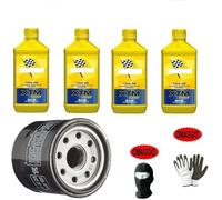 Compatible avec Polaris Scrambler 850 XP EPS Service-Entretien Moteur VIDANGE D'HUILE LUBRIFIANT B-(ARDAL) XTM 10W40 Polar Plus Synthetic 10W40 4T+BARRIÈR DE Protection du Filtre À Huile