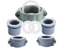 Compatible avec pompe de couplage Coleman Lay-Z-Spa A et raccord de tuyau d'eau B/C Connecteur à vis Écrou et mamelon avec joints d'étanchéité 1 A 2B/C Rondelles