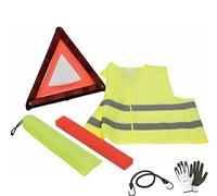 Compatible avec Porsche 718 Cayman KIT Route SOS pour Voiture Triangle d'urgence + Veste HOMOLOGUÉE + ÉTUI