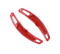Compatible Avec Porsche Pour Carrera 991 2016 2017 2018 2019 Accessoires Automobiles Extensions De Palettes De Changement De Vitesse Au Volant Autocollants(Carbon Fiber Red)