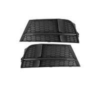 Compatible Avec Pour A3 Sport S3 2016 2017 2018 2019 2020 Grille De Phare Antibrouillard Automobile Accessoires Couverture Calandre enjoliveur antibrouillard(Black)