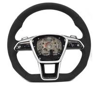 Compatible Avec Pour A6 C8 Volant Multifonction Avec Bouton De Clé, Volant Sport De Course, Pièces Intérieures De Voiture volant voiture