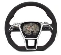 Compatible Avec Pour A6 C8 Volant Multifonction Avec Bouton De Clé, Volant Sport De Course, Pièces Intérieures De Voiture volant voiture