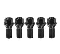 Compatible Avec Pour E70 E70N E71 5 Pièces M14 X 1.25 Boulon De Verrouillage De Roue Noir Écrou Boulons De Roue En Alliage D'acier OEM:36136781151 goujon vis de roue
