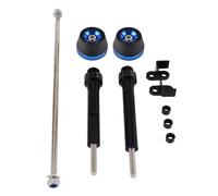 Compatible avec pour GTR1400 2010-2017 Fourche D'essieu Avant Arrière Moto Curseurs Anti-Chute Protecteurs Roue Accessoires Protection Moto Sliders Avant Arrière(Blue)