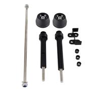 Compatible avec pour GTR1400 2010-2017 Fourche D'essieu Avant Arrière Moto Curseurs Anti-Chute Protecteurs Roue Accessoires Protection Moto Sliders Avant Arrière(Black)