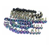 Compatible Avec Pour Ninja Pour ZX1000 ZX250 ZX300 ZX400 ZX500R ZX600R ZX650 195 Pièces Vis De Carénage De Moto Boulons Corps écrous moto