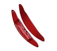 Compatible Avec Pour Taycan Pour Panamera 2021 2022 2023 Extension Couvercle Palette Changement Vitesse Volant Voiture Autocollant Garniture Intérieure Palette Vitesse Volant(Rouge)
