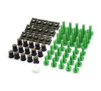 Compatible Avec Pour Zx6r Zx636 Zx10r Z1000 Z750r Z1000sx Pour Ninja 300 250 1000 Moto Carénage Vis Pare-brise Vis Boulon Écrou Rondelle Kit Écrous et boulons